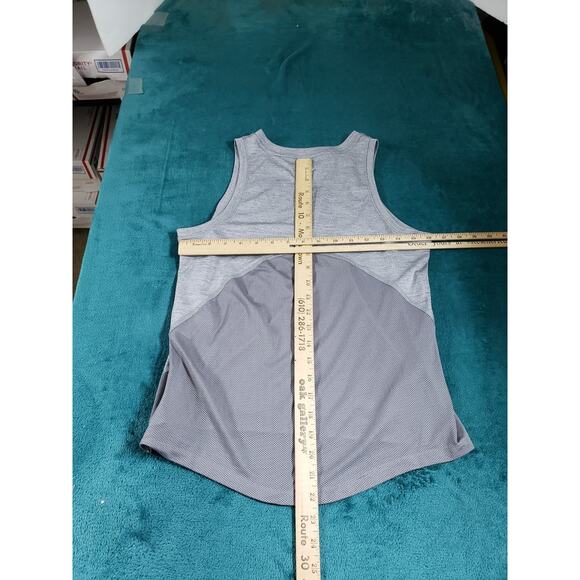 Nike Top Size Small Womens Gray Running Performance Athletic Ladies Dri Fit - Picture 5 of 7